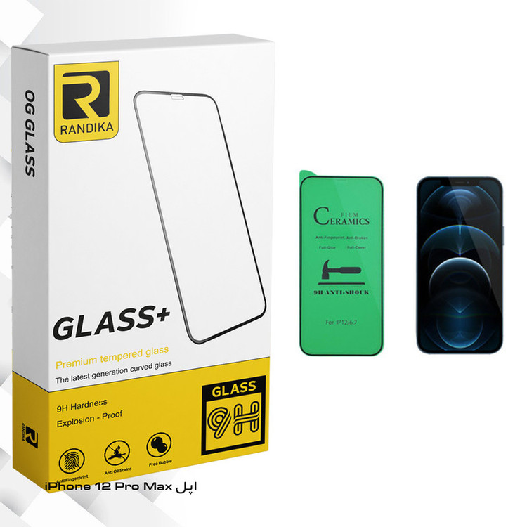 محافظ صفحه نمایش سرامیکی راندیکا مدل GLD مناسب برای گوشی موبایل اپل iPhone 12 Pro Max