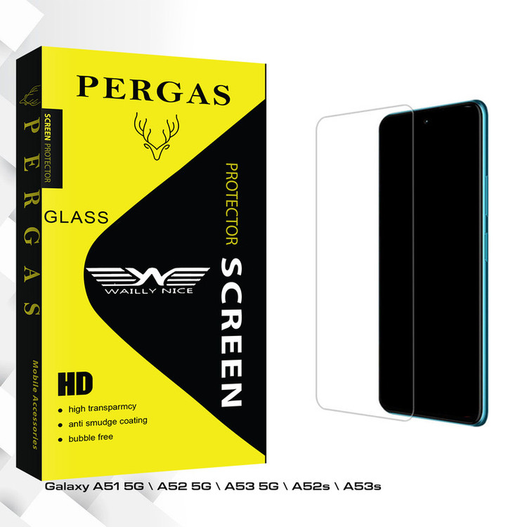 محافظ صفحه نمایش شیشه ای وایلی نایس مدل Pergas Glass MIX مناسب برای گوشی موبایل سامسونگ Galaxy A51 5G \ A52 5G \ A53 5G \ A52s \ A53s