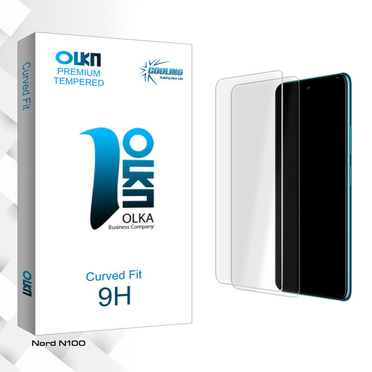 محافظ صفحه نمایش شیشه ای کولینگ مدل Olka Glass مناسب برای گوشی موبایل وان پلاس Nord N100 بسته دو عددی