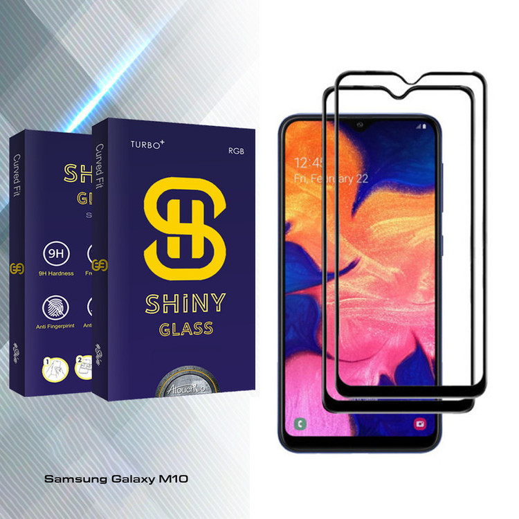 محافظ صفحه نمایش آتوچبو مدل Shiny Glass مناسب برای گوشی موبایل سامسونگ Galaxy M10 بسته دو عددی
