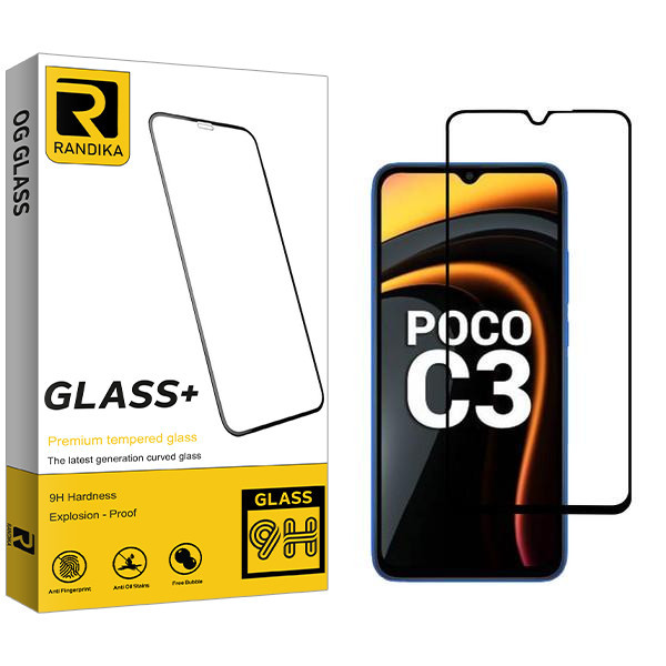 محافظ صفحه نمایش راندیکا مدل RK مناسب برای گوشی موبایل شیائومی Poco C3