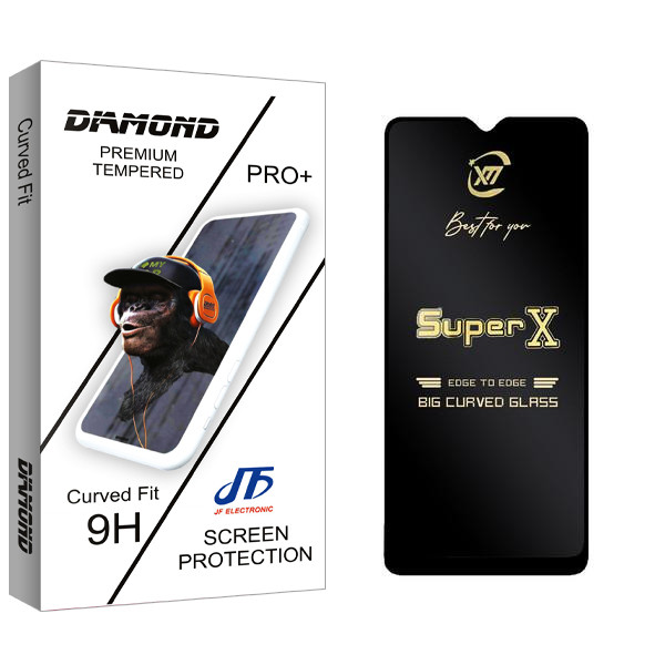 محافظ صفحه نمایش جی اف مدل Diamond SuperX مناسب برای گوشی موبایل سامسونگ Galaxy A20