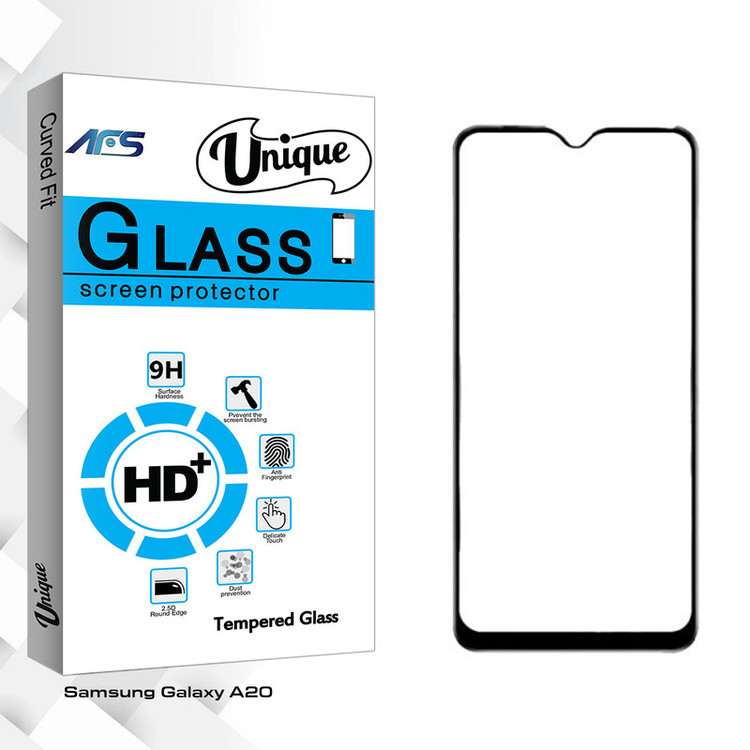 محافظ صفحه نمایش ای اف اس مدل Unique Glass مناسب برای گوشی موبایل سامسونگ Galaxy A20
