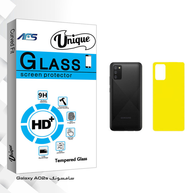 محافظ پشت گوشی ای اف اس مدل Unique Glass مناسب برای گوشی موبایل سامسونگ Galaxy A02s