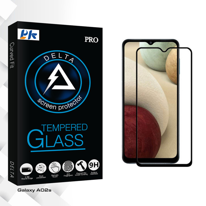 محافظ صفحه نمایش سرامیکی پی کی مدل Delta Glass مناسب برای گوشی موبایل سامسونگ Galaxy A02s