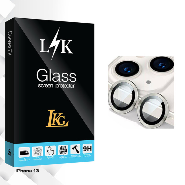 محافظ لنز گوشی ال کا جی مدل LK Glass FLL فلزی مناسب برای گوشی موبایل اپل iPhone 13