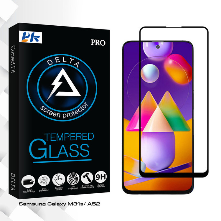 محافظ صفحه نمایش سرامیکی مات پی کی مدل Delta Glass مناسب برای گوشی موبایل سامسونگ Galaxy M31s/ A52