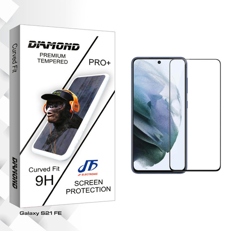 محافظ صفحه نمایش شیشه ای جی اف مدل Diamond Pro مناسب برای گوشی موبایل سامسونگ Galaxy S21 FE