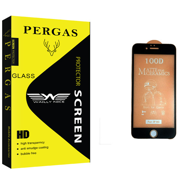 محافظ صفحه نمایش مات وایلی نایس مدل Pergas Glass مناسب برای گوشی موبایل اپل iphone 6/6S