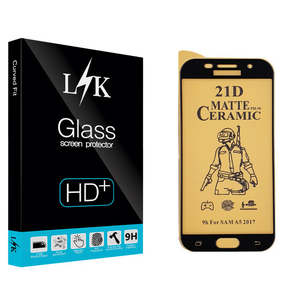 محافظ صفحه نمایش سرامیکی ال کی مدل +LITE مناسب برای گوشی موبایل سامسونگ Galaxy A520/A5 2017