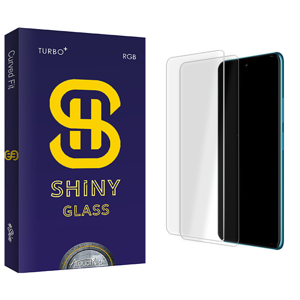 محافظ صفحه نمایش شیشه ای آتوچبو مدل Shiny Glass MIX مناسب برای گوشی موبایل موتورولا Moto E40 \ G60s بسته دو عددی