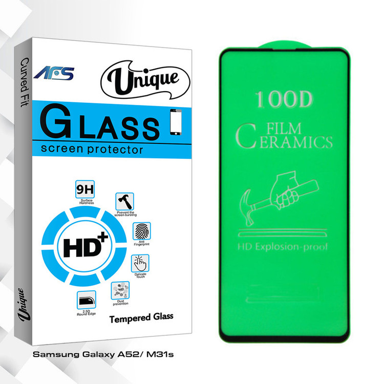 محافظ صفحه نمایش سرامیکی ای اف اس مدل Unique Glass مناسب برای گوشی موبایل سامسونگ Galaxy A52/ M31s