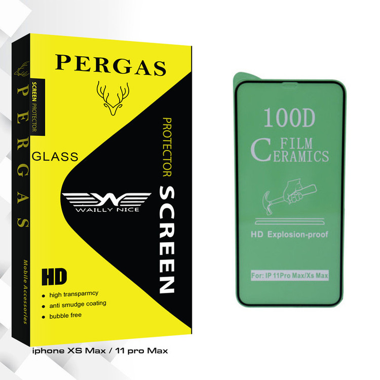 محافظ صفحه نمایش وایلی نایس مدل Pergas Glass مناسب برای گوشی موبایل اپل iphone xs max