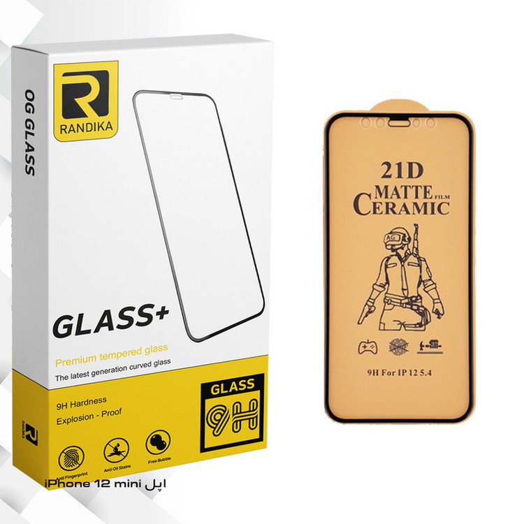 محافظ صفحه نمایش سرامیکی راندیکا مدل GLD مناسب برای گوشی موبایل اپل iPhone 12 mini