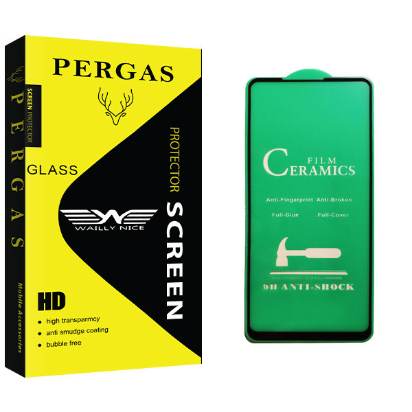 محافظ صفحه نمایش سرامیکی وایلی نایس مدل Pergas Glass مناسب برای گوشی موبایل سامسونگ Galaxy A21