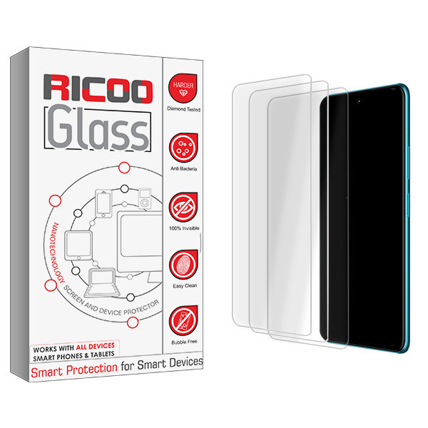 محافظ صفحه نمایش شیشه ای ریکو مدل Glass MIX3 مناسب برای گوشی موبایل شیائومی Poco X4 NFC بسته سه عددی