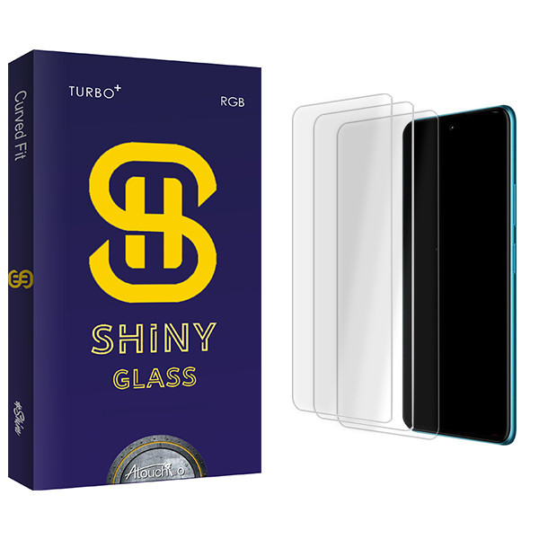 محافظ صفحه نمایش شیشه ای آتوچبو مدل Shiny Glass MIX3 مناسب برای گوشی موبایل شیائومی Note 10 Pro Max بسته سه عددی