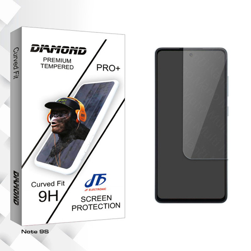 محافظ صفحه نمایش جی اف مدل Diamond Glass مناسب برای گوشی موبایل شیائومی Note 9S