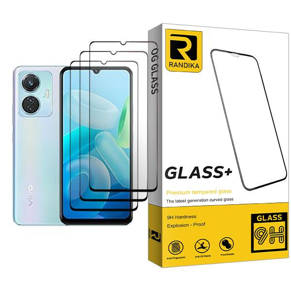 محافظ صفحه نمایش سرامیکی راندیکا مدل Randika Glass3 مناسب برای گوشی موبایل ویوو Y55 بسته سه عددی