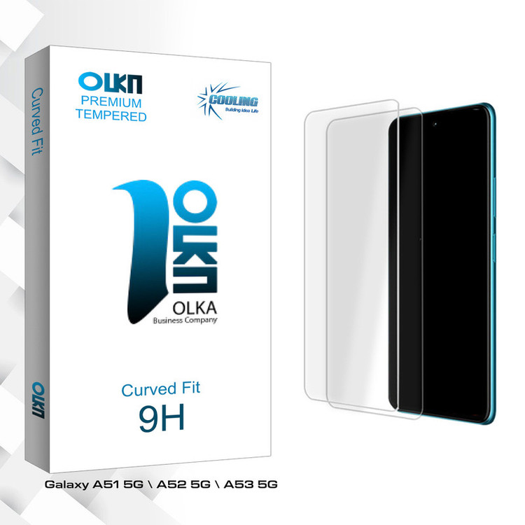 محافظ صفحه نمایش شیشه ای کولینگ مدل Olka Glass MIX مناسب برای گوشی موبایل سامسونگ Galaxy A51 5G \ A52 5G \ A53 5G بسته دو عددی