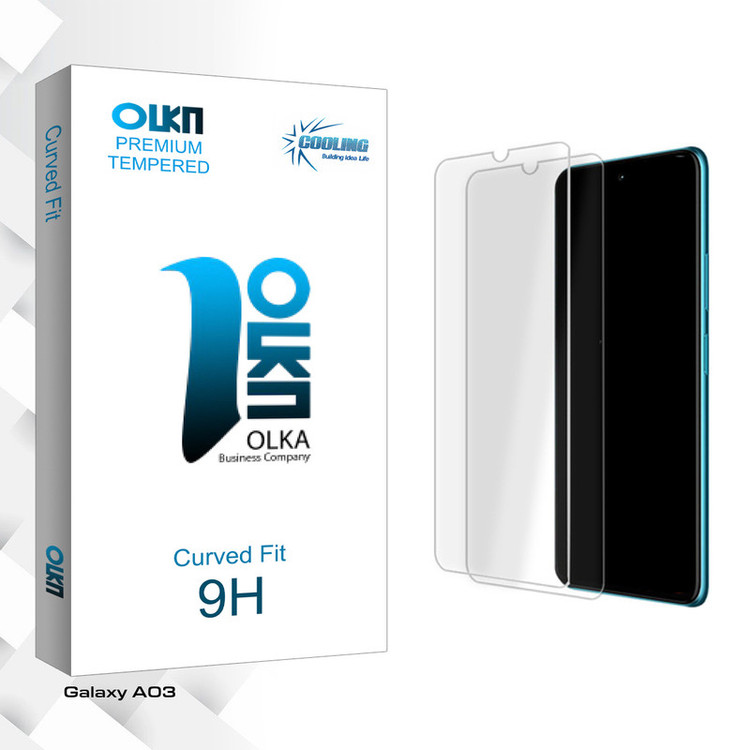 محافظ صفحه نمایش شیشه ای کولینگ مدل Olka Glass MIX مناسب برای گوشی موبایل سامسونگ Galaxy A03 بسته دو عددی