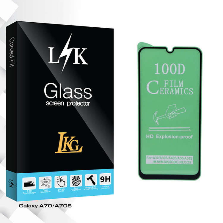 محافظ صفحه نمایش ال کا جی مدل LK Glass مناسب برای گوشی موبایل سامسونگ Galaxy A70/A70S