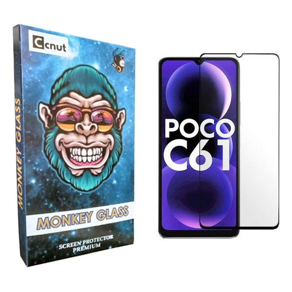 محافظ صفحه نمایش شیشه ای کوکونات مدل mnk مناسب برای گوشی موبایل شیائومی Poco C61