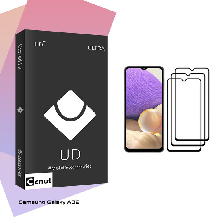 محافظ صفحه نمایش کوکونات مدل UD Black مناسب برای گوشی موبایل سامسونگ Galaxy A32 بسته سه عددی