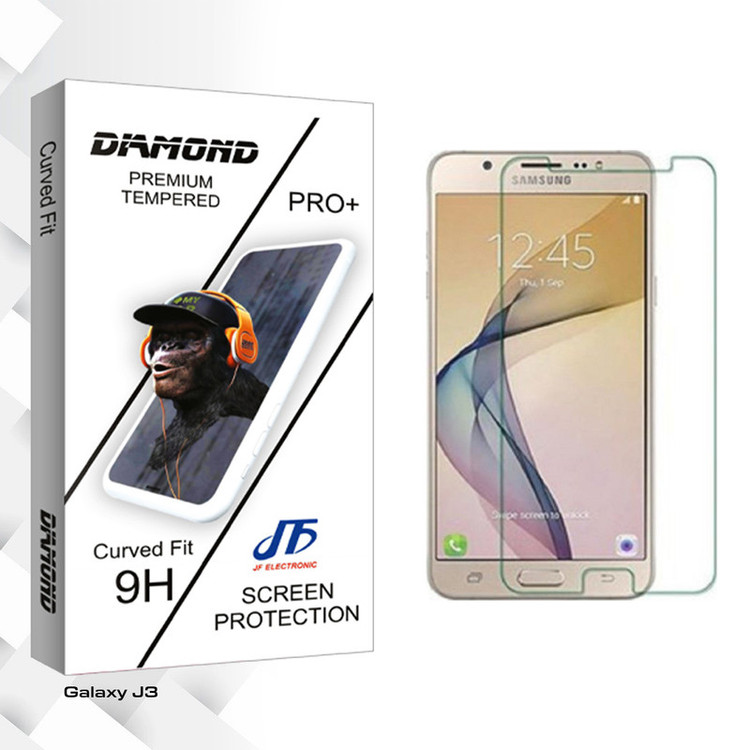 محافظ صفحه نمایش شیشه ای جی اف مدل Diamond Glass مناسب برای گوشی موبایل سامسونگ Galaxy J3