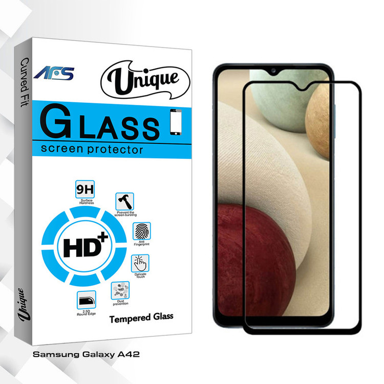 محافظ صفحه نمایش سرامیکی ای اف اس مدل Unique Glass مناسب برای گوشی موبایل سامسونگ Galaxy A42