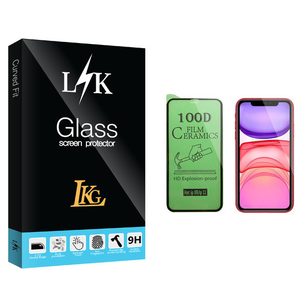 محافظ صفحه نمایش سرامیکی ال کا جی مدل LK Glass مناسب برای گوشی موبایل اپل iPhone XR