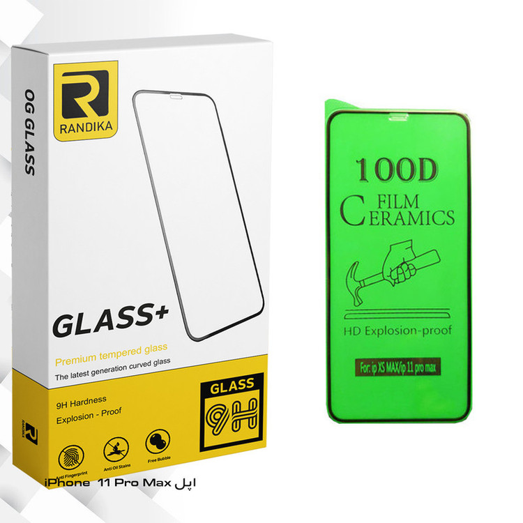 محافظ صفحه نمایش سرامیکی راندیکا مدل GLD مناسب برای گوشی موبایل اپل iPhone 11 Pro Max
