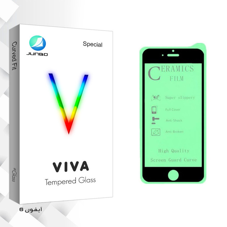 محافظ صفحه نمایش سرامیکی جانبو مدل Viva Glass مناسب برای گوشی موبایل اپل Iphone 6s/6