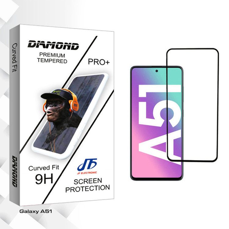 محافظ صفحه نمایش جی اف مدل Diamond glass مناسب برای گوشی موبایل سامسونگ Galaxy A51