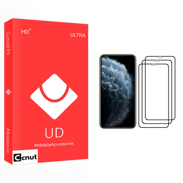 محافظ صفحه نمایش کوکونات مدل UD Glass مناسب برای گوشی موبایل اپل iPhone 11 Pro بسته سه عددی