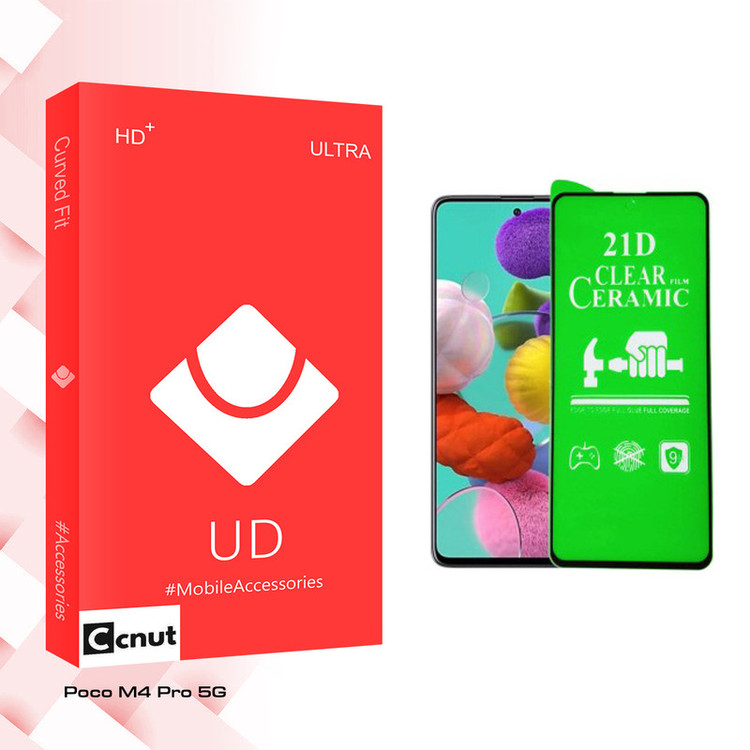 محافظ صفحه نمایش سرامیکی کوکونات مدل UD Curve مناسب برای گوشی موبایل شیائومی Poco M4 Pro 5G