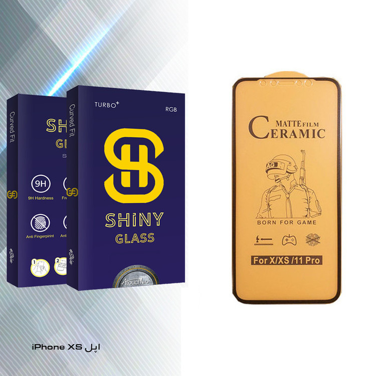 محافظ صفحه نمایش سرامیکی آتوچبو مدل Shiny Glass مناسب برای گوشی موبایل اپل iPhone XS