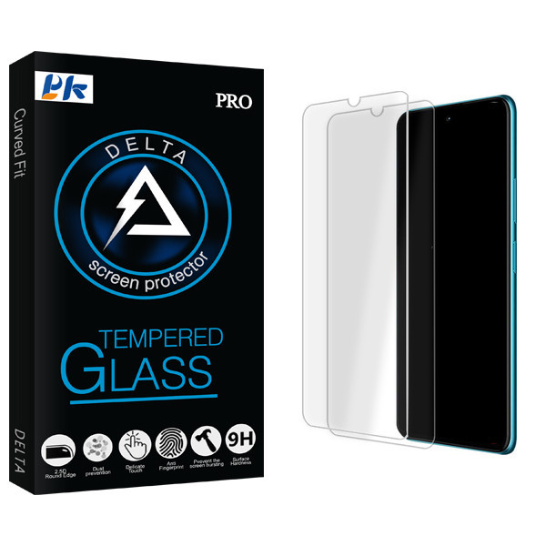محافظ صفحه نمایش پی کی مدل Delta Glass MIX01 مناسب برای گوشی موبایل شیائومی Redmi 9A بسته دو عددی