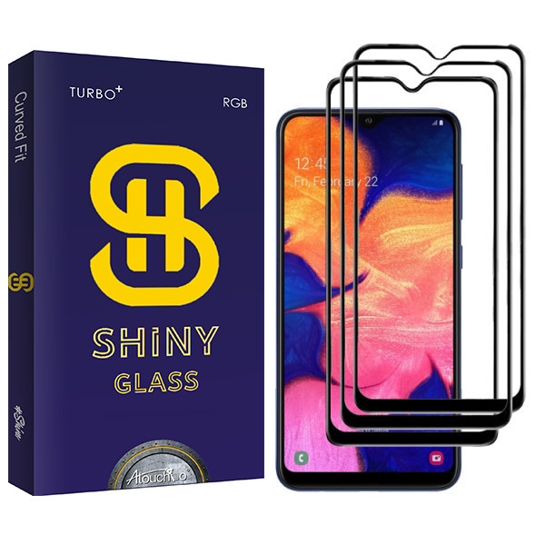 محافظ صفحه نمایش سرامیکی آتوچبو مدل Shiny Glass مناسب برای گوشی موبایل سامسونگ Galaxy A30 بسته سه عددی