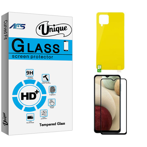 محافظ صفحه نمایش ای اف اس مدل Unique مناسب برای گوشی موبایل سامسونگ Galaxy A42 به همراه محافظ پشت گوشی