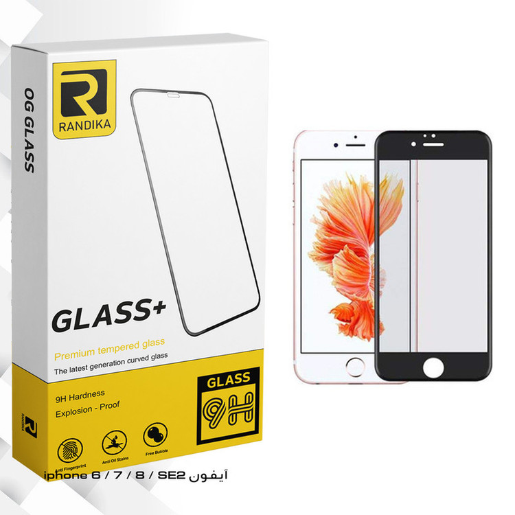 محافظ صفحه نمایش راندیکا مدل GLD مناسب برای گوشی اپل موبایل iphone 6 / 7 / 8 / SE2