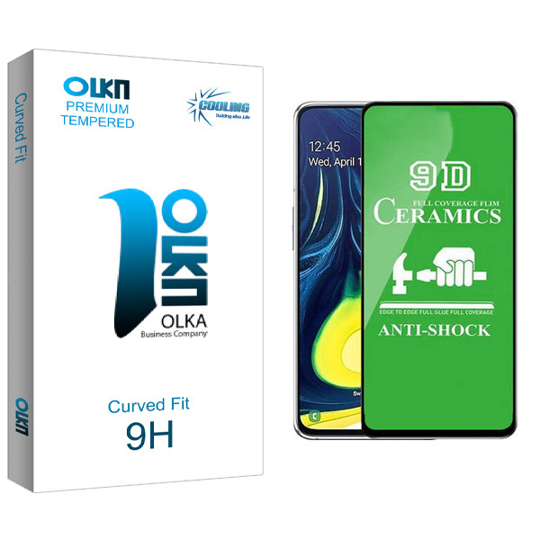 محافظ صفحه نمایش 9D کولینگ مدل Olka مناسب برای گوشی موبایل سامسونگ Galaxy A10 / A10s / M10