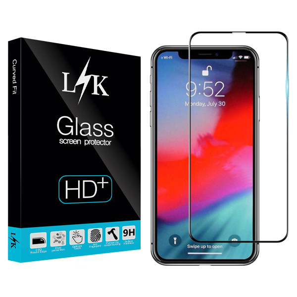 محافظ صفحه نمایش سرامیکی ال کی مدل Hard glass مناسب برای گوشی موبایل اپل Iphone X/ Xs