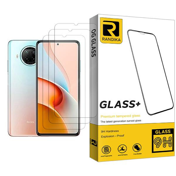 محافظ صفحه نمایش راندیکا مدل Randika Glass MIX003 مناسب برای گوشی موبایل شیائومی Redmi Note 9 Pro 5G بسته سه عددی
