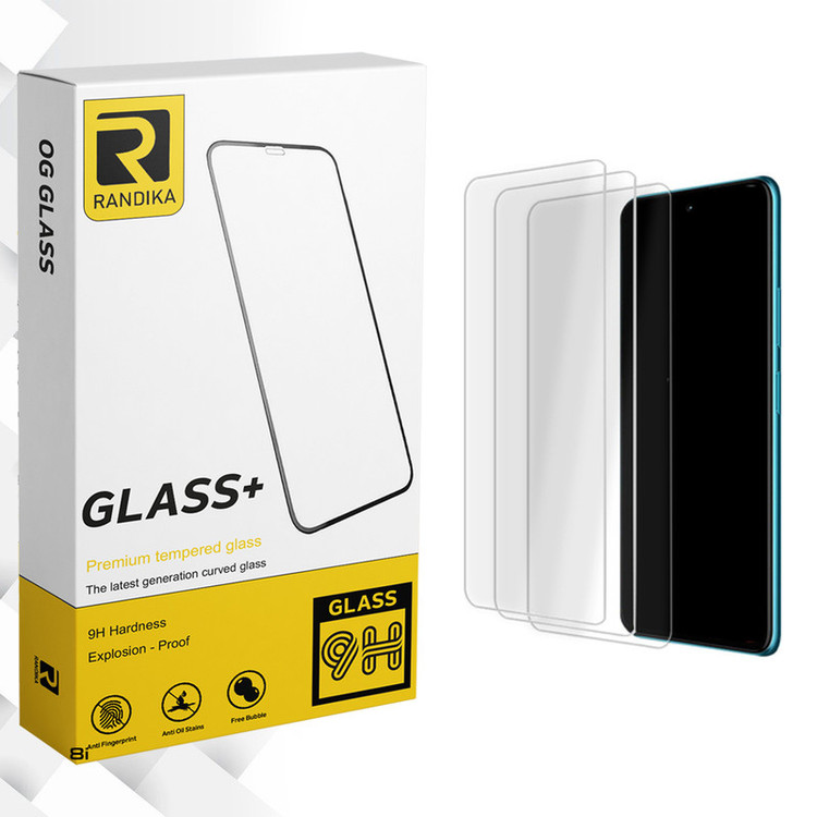 محافظ صفحه نمایش شیشه ای راندیکا مدل Randika Glass MIX3 مناسب برای گوشی موبایل ریلمی 8i بسته سه عددی