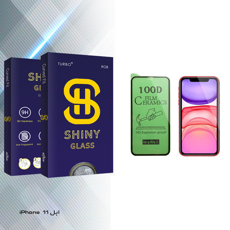 محافظ صفحه نمایش سرامیکی آتوچبو مدل Shiny Glass مناسب برای گوشی موبایل اپل iPhone 11