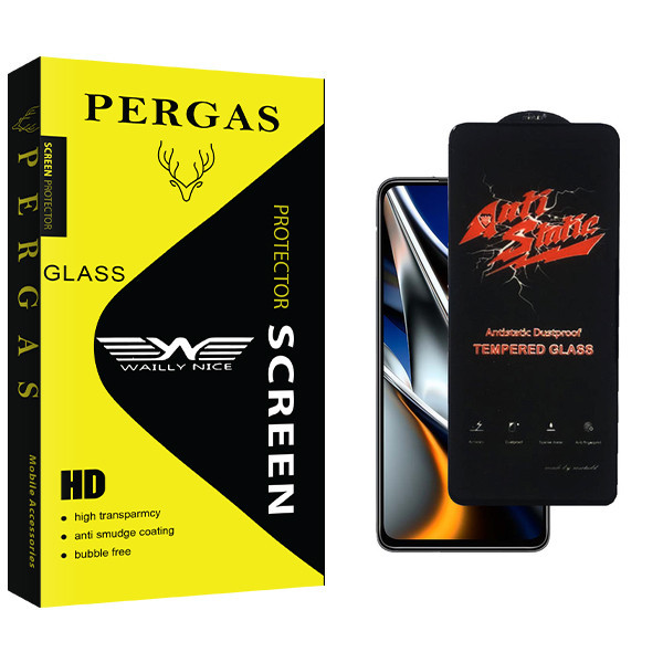 محافظ صفحه نمایش شیشه ای وایلی نایس مدل Pergas Glass AntiStatic مناسب برای گوشی موبایل شیائومی Poco X4 Pro 5G 2201116PG