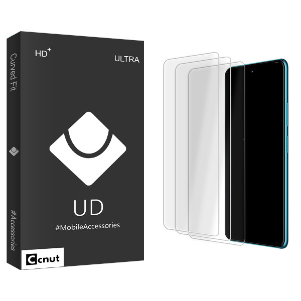 محافظ صفحه نمایش شیشه ای کوکونات مدل UDB Ultra MIX3 مناسب برای گوشی موبایل شیائومی Poco M3 \ Note 8 Pro بسته سه عددی