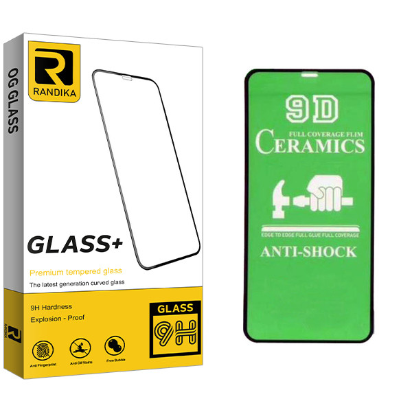 محافظ صفحه نمایش 9D راندیکا مدل GLD مناسب برای گوشی موبایل اپل Iphone XR/11