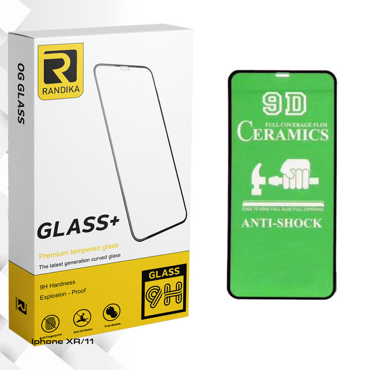 محافظ صفحه نمایش 9D راندیکا مدل GLD مناسب برای گوشی موبایل اپل Iphone XR/11